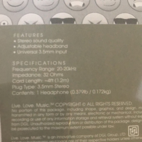 Kids Emoji Stereo Headphones Sunglasses ~New - Picture 4 of 5